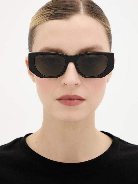 Gucci okulary przeciwsłoneczne damskie kolor czarny GG1959S