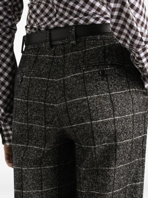 Dolce & Gabbana check-pattern trousers - Black