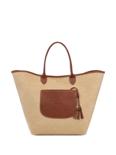 Longchamp large Le Pliage Collection Basket tote bag - Neutrals - zdjęcie produktu nr 1