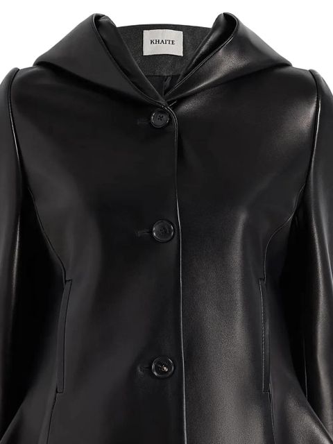 KHAITE June hooded buttoned jacket - Black - zdjęcie produktu nr 2