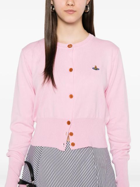 Vivienne Westwood Bea orb-embellished button cardigan - Pink