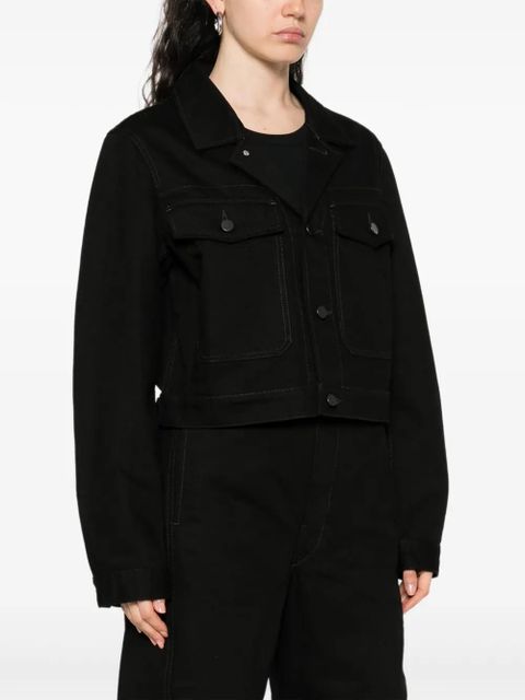 LEMAIRE button-fastening flap-pocket jacket - Black - zdjęcie produktu nr 2