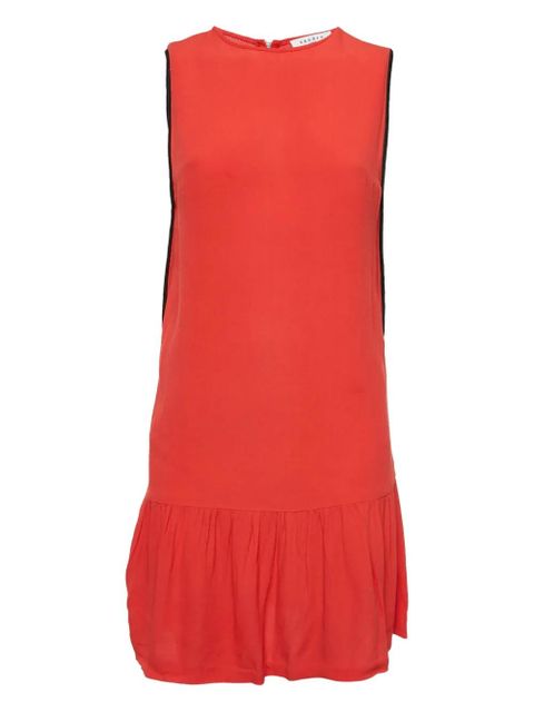 SANDRO 2024 pre-owned sleeveless ruffle-hem midi dress - Red - zdjęcie produktu nr 1
