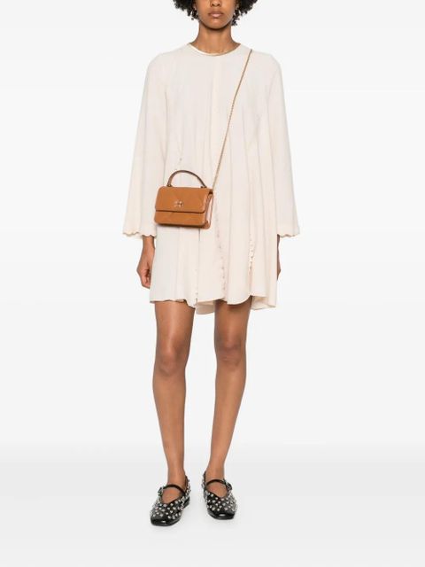 Tory Burch mini Kira diamond-quilted tote bag - Brown