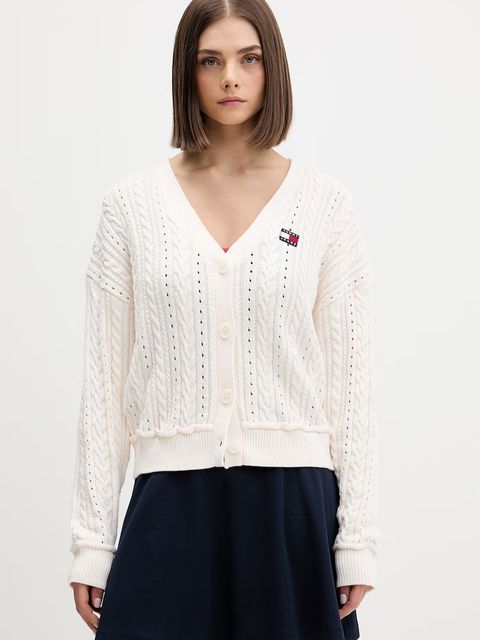Tommy Jeans kardigan damski bawełniany - zdjęcie produktu nr 1