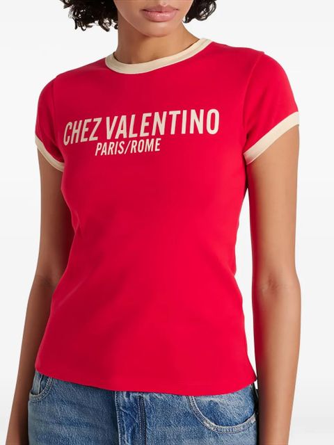 Valentino Garavani Chez-print T-shirt - Pink