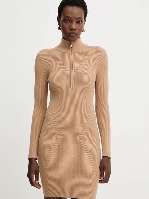 Guess sukienka HARLEY kolor beżowy mini dopasowana W5BK45 Z0572