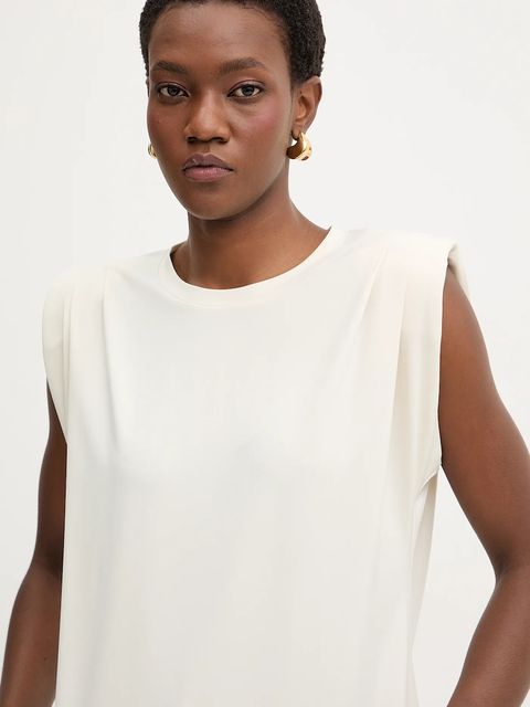 MICHAEL Michael Kors t-shirt damski kolor beżowy MR6531FH6J