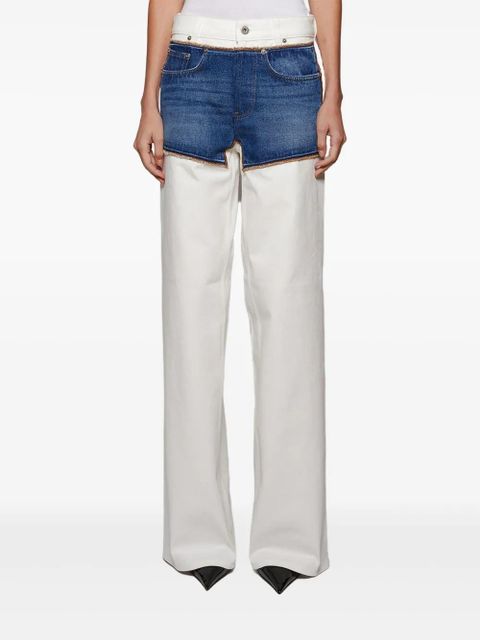 Jean Paul Gaultier Petit Grand panelled jeans - Neutrals