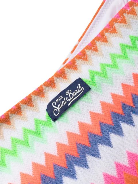 MC2 Saint Barth zigzag-print bikini set - Orange - zdjęcie produktu nr 2