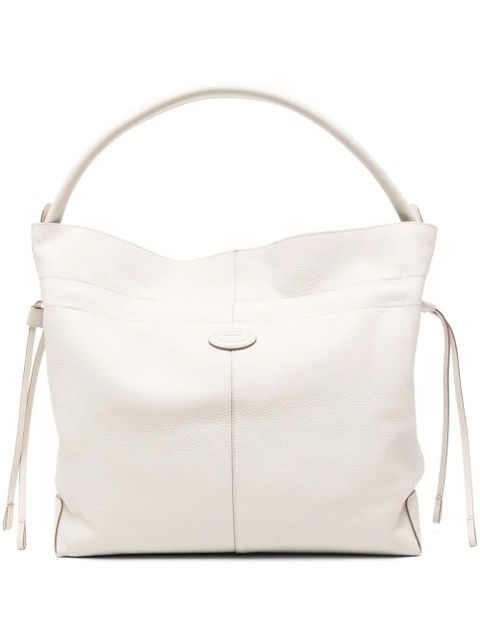 Tod's medium Di leather bucket bag - White - zdjęcie produktu nr 1