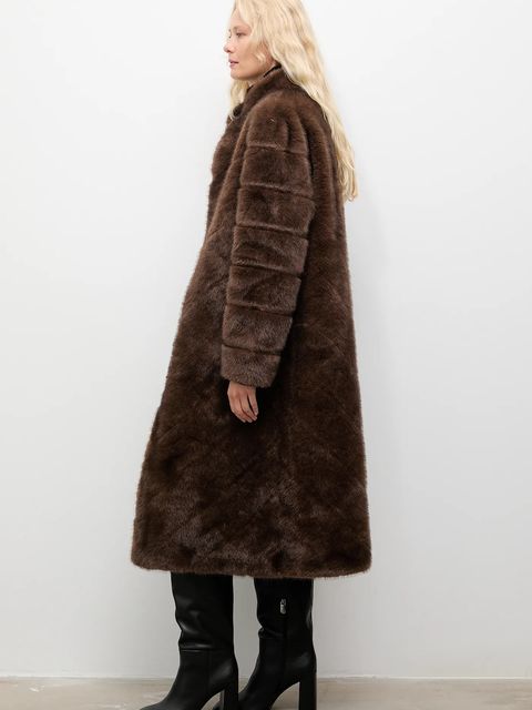 Answear.LAB płaszcz kolor brązowy