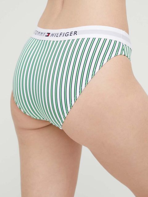 Tommy Hilfiger figi kąpielowe kolor zielony miękka miseczka