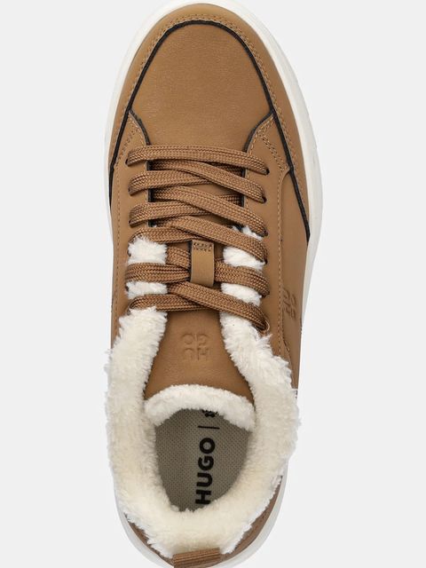 HUGO sneakersy Lyssa damskie kolor brązowy 50552645