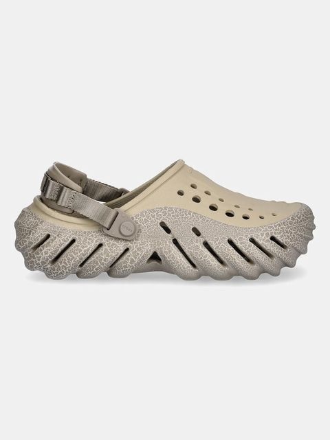 Crocs klapki Echo Crackle Clog kolor beżowy 211630
