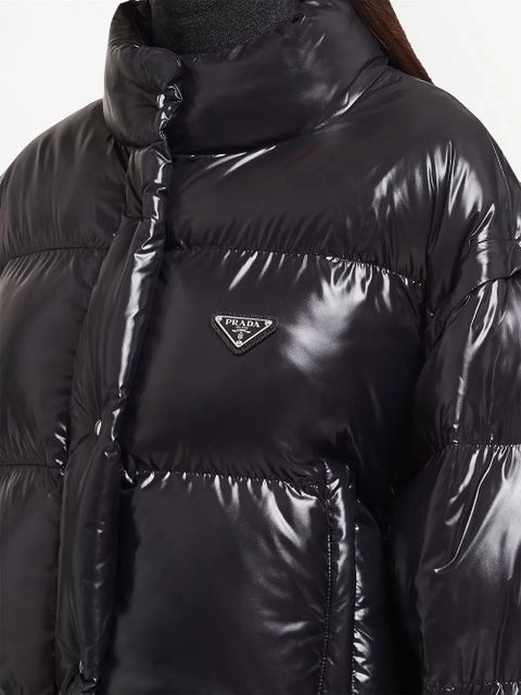 Prada Re-Nylon convertible down jacket - Black - zdjęcie produktu nr 2