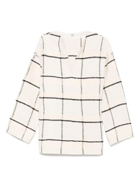 TOTEME windowpane-check tunic - Neutrals - zdjęcie produktu nr 1