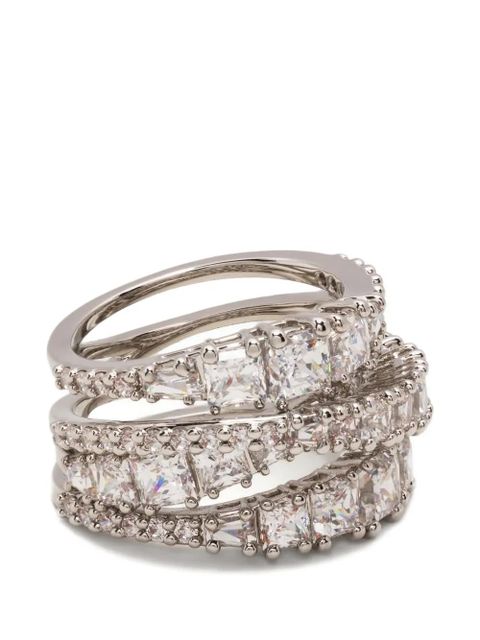 Swarovski Hyperbola crystal-embellished ring - Silver - zdjęcie produktu nr 1