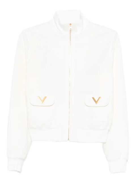 Valentino Garavani zip-front sweatshirt - White - zdjęcie produktu nr 1