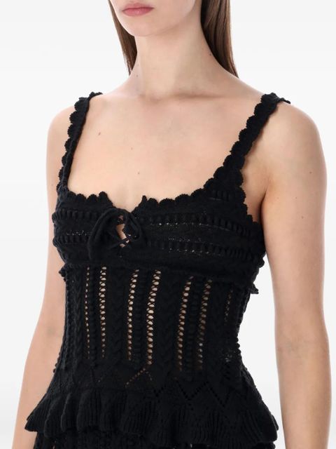 MARANT ÉTOILE Neves cotton knit tank top - Black