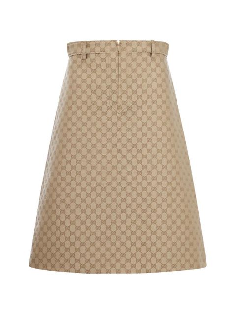 Gucci GG-jacquard A-line midi skirt - Neutrals - zdjęcie produktu nr 1