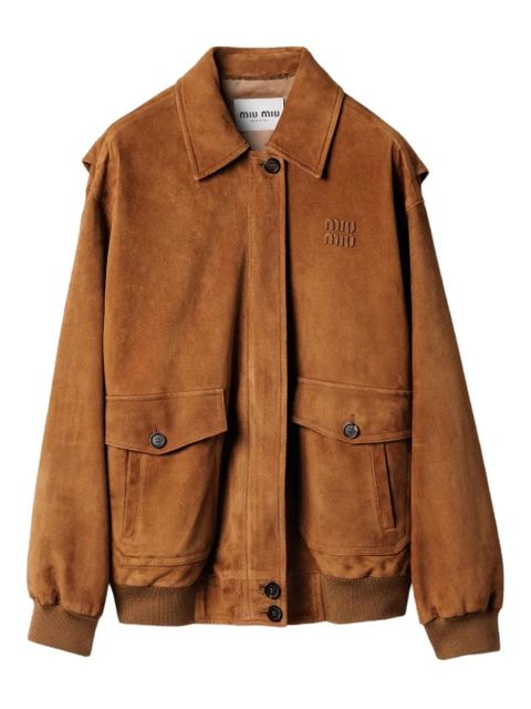 Miu Miu suede jacket - Brown - zdjęcie produktu nr 1