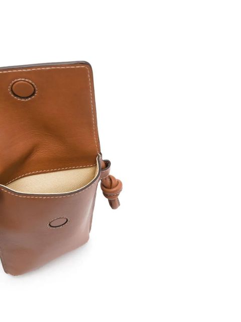 Aspinal Of London Ella leather phone case - Brown