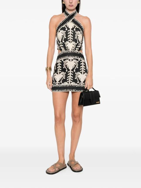 Johanna Ortiz Tide halterneck cut-out mini dress - Black - zdjęcie produktu nr 2