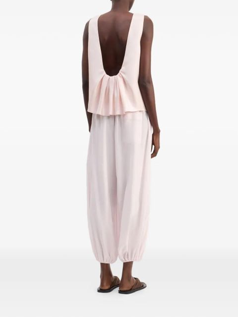 LouLou de Saison Gem draped sleeveless top - Pink