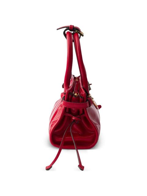 Prada mini Bonnie leather tote bag - Red