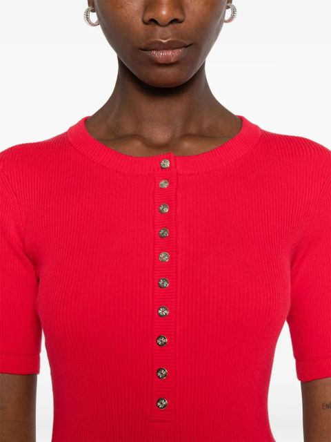 Maje ribbed-knit cardigan - Red