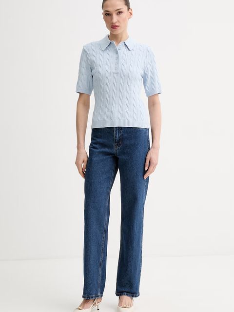 Gestuz sweter z krótkim rękawem damski z wiskozy - zdjęcie produktu nr 1