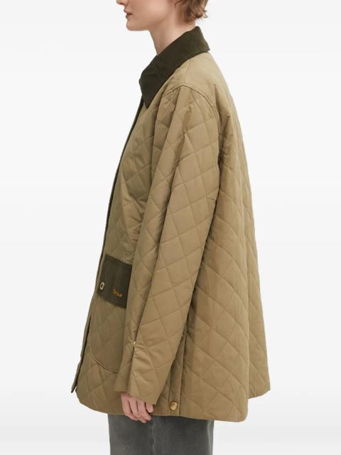 Barbour Corinne quilted corduroy-trim jacket - Neutrals - zdjęcie produktu nr 2