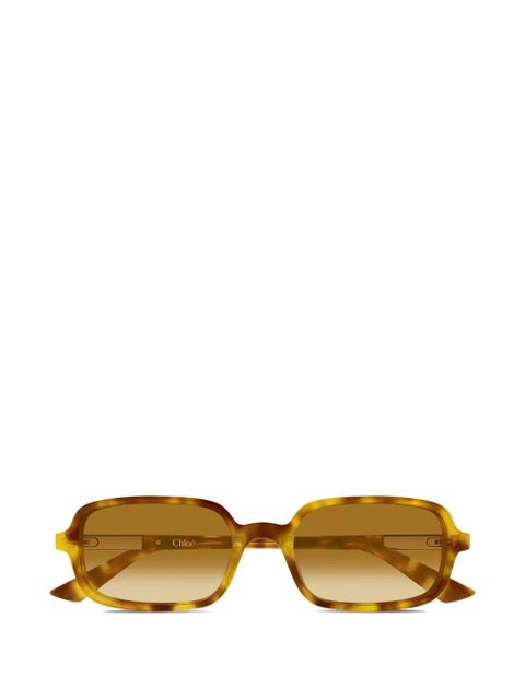 Chloé Eyewear rectangle-frame sunglasses - Brown - zdjęcie produktu nr 1