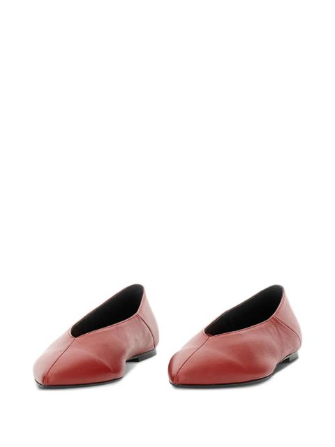 Aeyde Moa pointed-toe ballet flats - Red - zdjęcie produktu nr 2