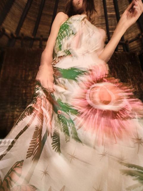 Johanna Ortiz Western Elements floral maxi dress - Neutrals