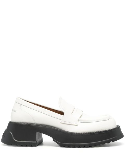 Marni two-tone leather loafers - White - zdjęcie produktu nr 1