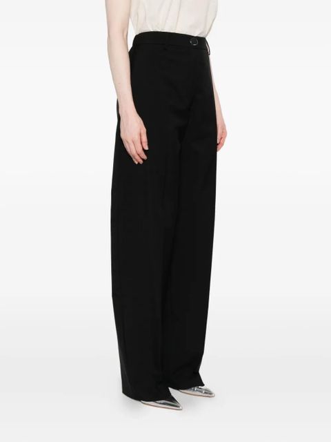 Sportmax button-fastening wool trousers - Black