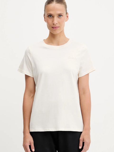 Dkny t-shirt bawełniany damski kolor beżowy DP5T1372 - zdjęcie produktu nr 1