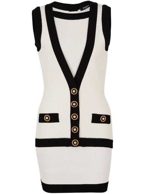 Balmain knitted mini dress - White - zdjęcie produktu nr 1