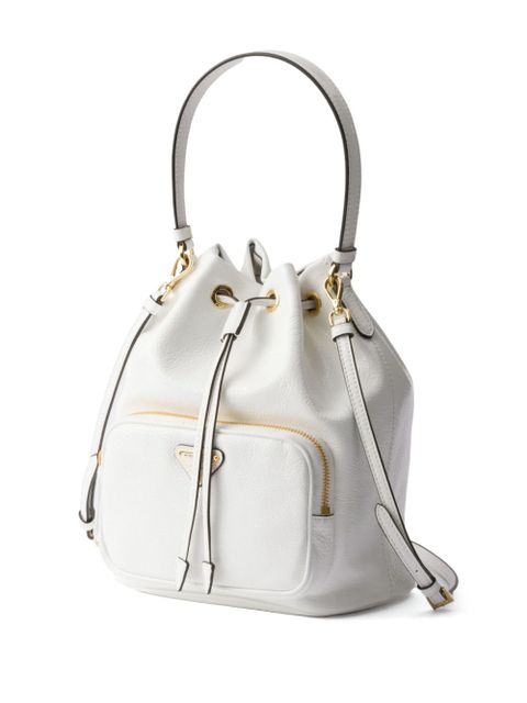 Prada Duet bucket bag - White