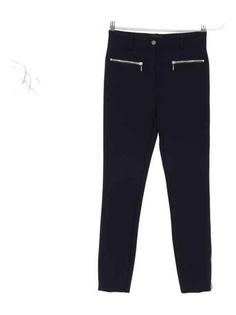 ETRO zip-detailing skinny trousers - Blue
