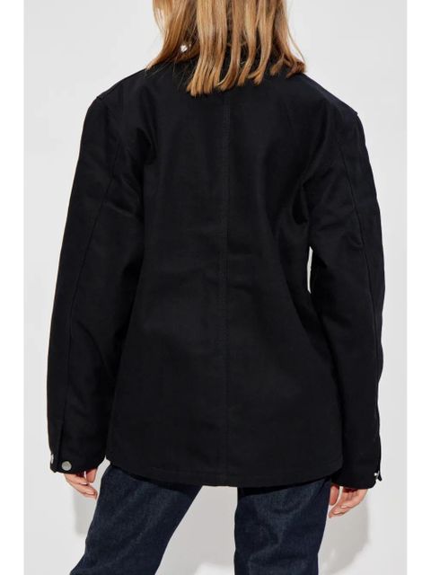 Carhartt WIP logo-patch shirt jacket - Black