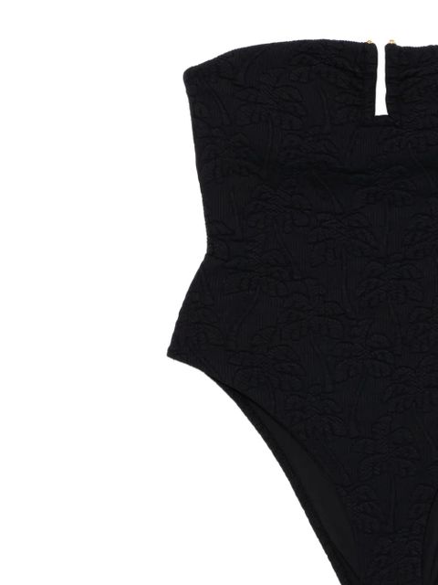FARM Rio graphic-embroidered swimsuit - Black