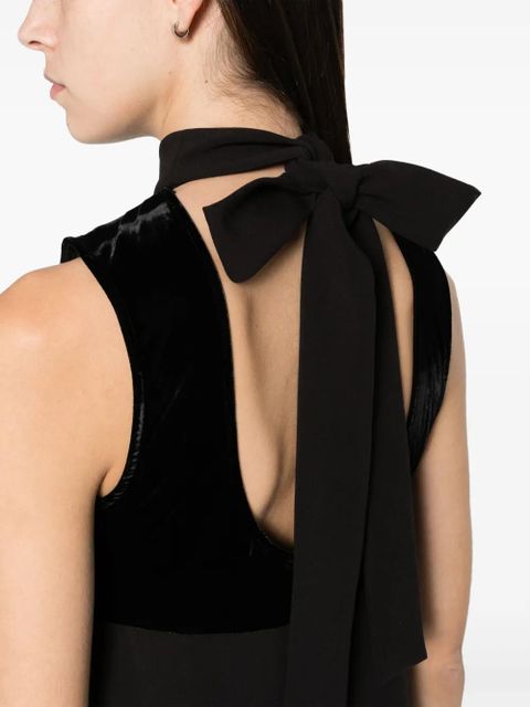 STAUD Quant bow-detail minidress - Black