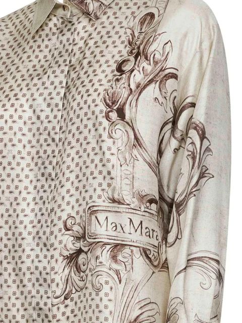 Max Mara buttoned printed shirt - Neutrals