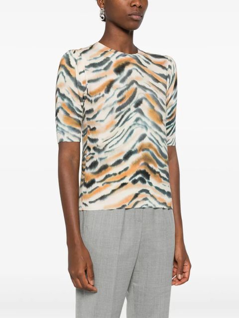 TWINSET tiger-print sweater - Neutrals