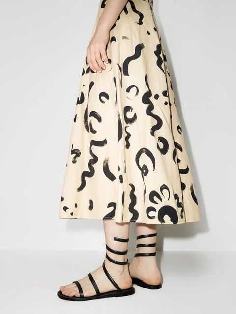 Ancient Greek Sandals Ofis ankle-wrap sandals - Black