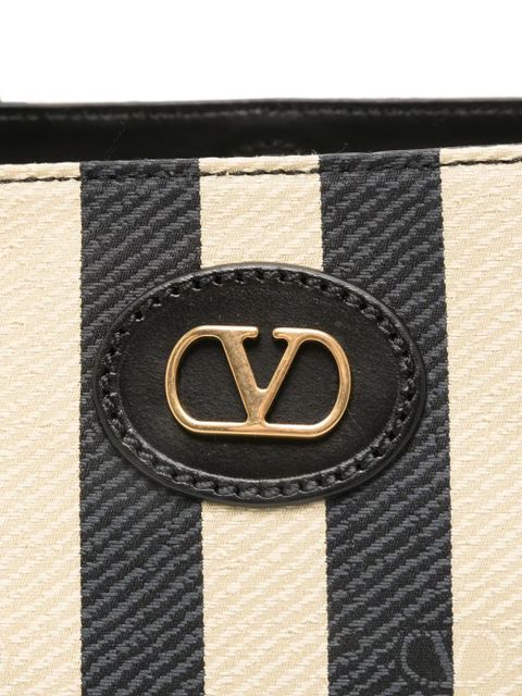 Valentino Garavani VLogo jacquard shoulder bag - Black