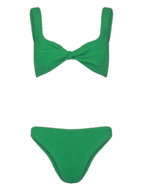 Hunza G Juno crinkle bikini - Green
